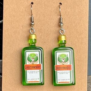 Jäegermeister Liquor bottle earrings